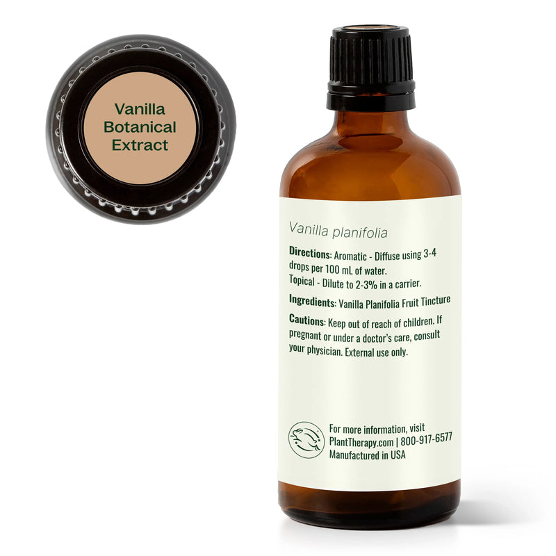 Plant Therapy Vanilla Botanical Extract Essential Oil White Smoke 10 mL,30 mL,100 mL