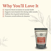 Euphoric Herbals Vascular Toning Tea Herbal Tea Seashell 30 Cup Servings