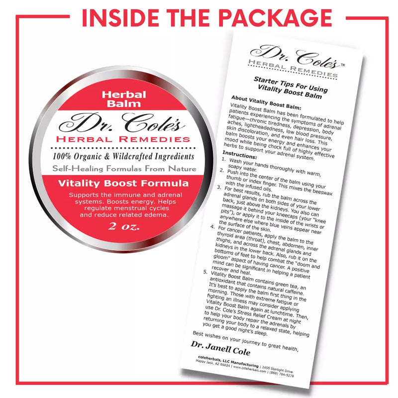 COLEHERBALS LLC 32 - Dr. Cole’s Vitality Herbal Balm Herbal White Smoke