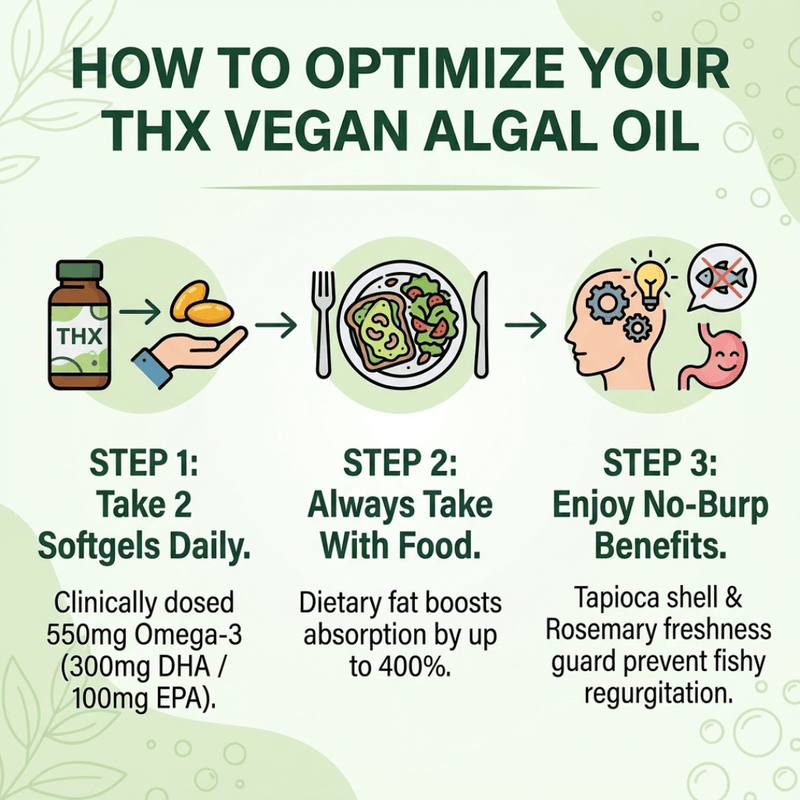 Hippie Farms Vegan Omega 3 Supplement with DHA & EPA - Next Gen Omega 3 Supplement Vitamins & Supplements White Smoke