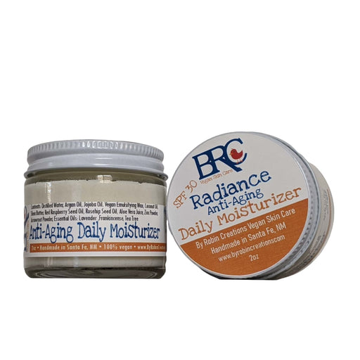 By Robin Creations Radiance Anti-Aging SPF 30 Daily Facial Moisturizer Lotion & Moisturizer Dark Gray Glass Jar (2oz) / Original (Lavender & Frankincense),Glass Jar (2oz) / Unscented,Refill Pouch (4oz) / Original (Lavender & Frankincense),Refill Pouch (4oz) / Unscented