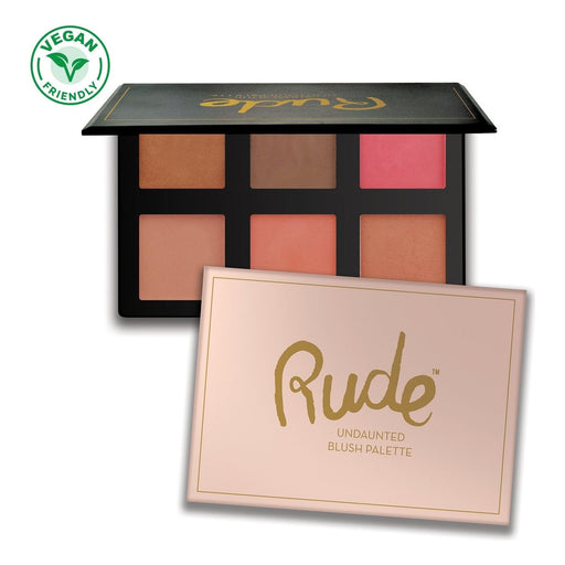 Rude Cosmetics Undaunted Blush Palette Display Set, 12pcs Wholesale Set Gray