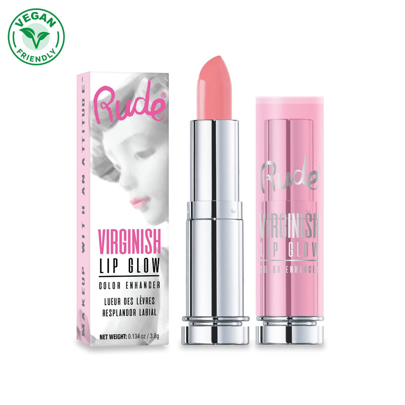 Rude Cosmetics Virginish Lip Glow Lip Balms & Tratments Light Gray Virginish Lip Glow