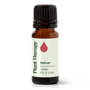 Plant Therapy Vetiver Essential Oil Essential Oil White Smoke 10 mL