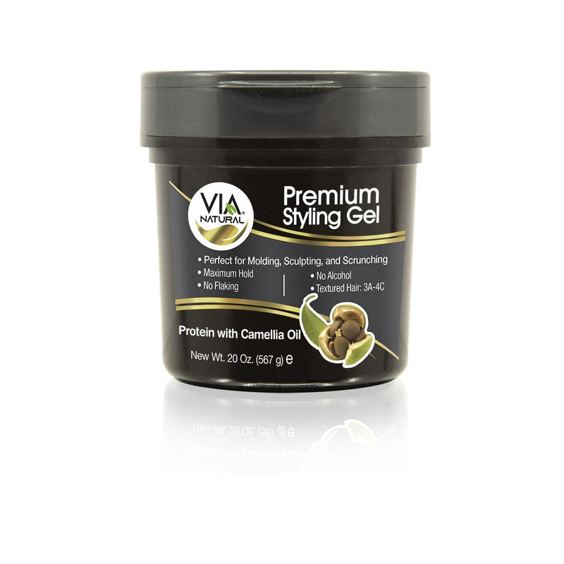 VIP Extensions Via Natural Premium Gel with Camellia Oil, 20 oz Styling Gel White Smoke