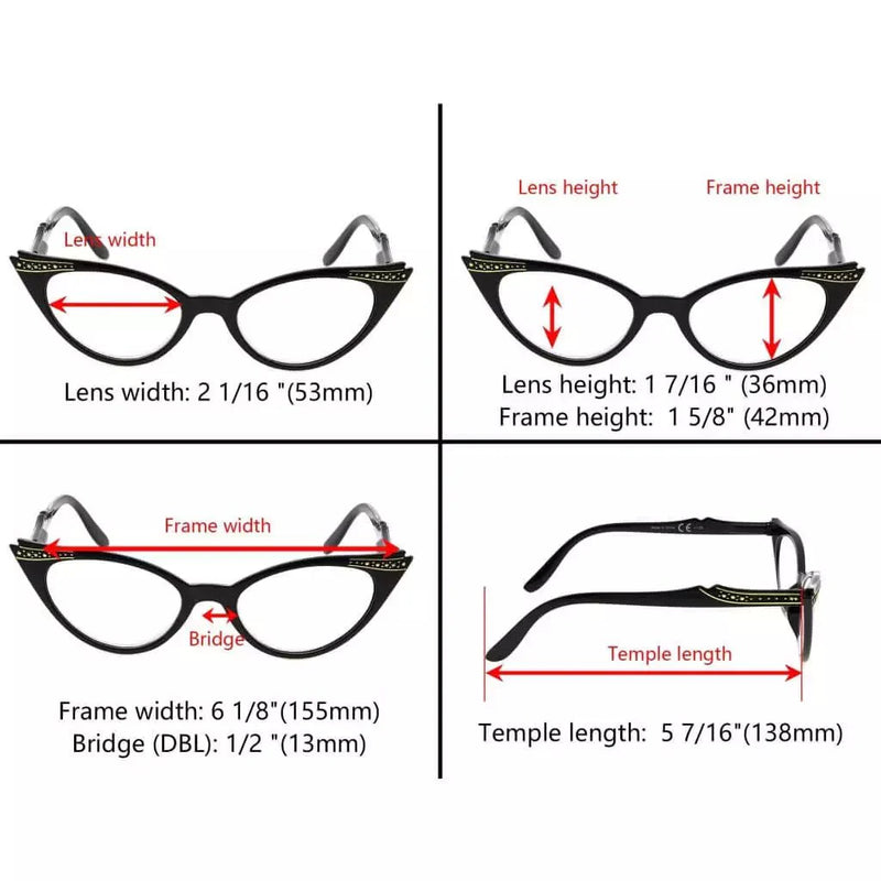 eyekeeper.com Fashionable Cat-eye Reading Glasses R914 Eyeglasses White Smoke Black / without magnification,Black / +0.50,Black / +0.75,Black / +1.00,Black / +1.25,Black / +1.50,Black / +1.75,Black / +2.00,Black / +2.25,Black / +2.50,Black / +2.75,Black / +3.00,Black / +3.25,Black / +3.50,Black / +4.00,Tortoise / without magnificat