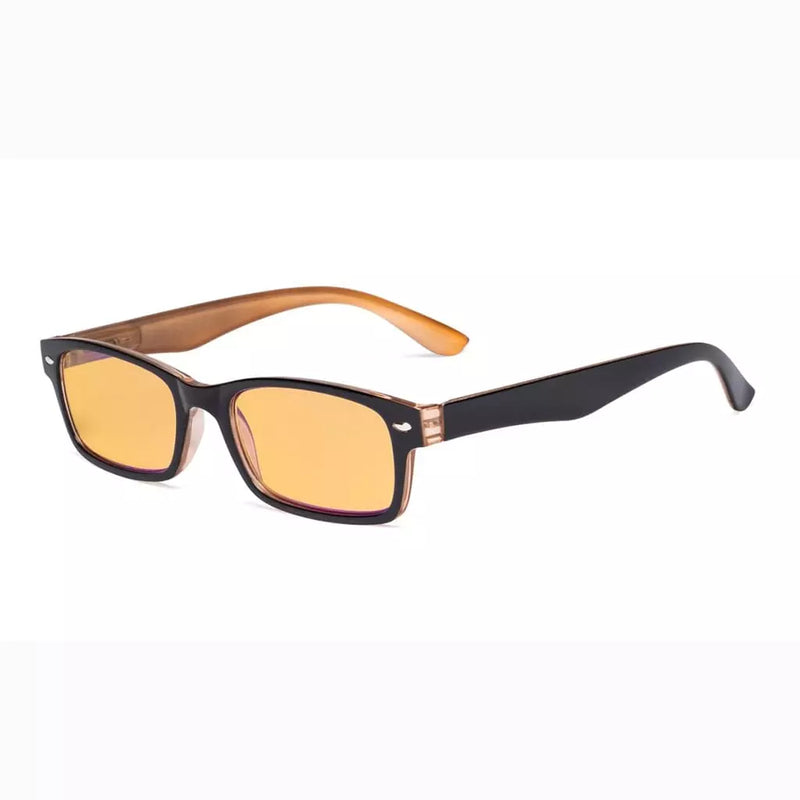 eyekeeper.com Vintage Blue Light Blocking Reading Glasses HP055 Eyeglasses White Smoke Brown / +0.50,Brown / +0.75,Brown / +1.00,Brown / +2.25,Brown / +3.00