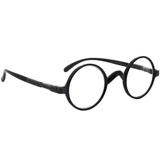 eyekeeper.com Vintage Round Reading Glasses Professor Readers 5-R077B Eyeglasses Dark Slate Gray Black / without magnification,Black / +0.50,Black / +0.75,Black / +1.00,Black / +1.25,Black / +1.50,Black / +1.75,Black / +2.00,Black / +2.25,Black / +2.50,Black / +2.75,Black / +3.00,Black / +3.25,Black / +3.50,Black / +3.75,Black / +4.00