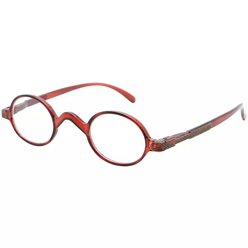 eyekeeper.com Vintage Small Oval Reading Glasses R077 Eyeglasses White Smoke Red / without magnification,Red / +0.50,Red / +0.75,Red / +1.00,Red / +1.25,Red / +1.50,Red / +1.75,Red / +2.00,Red / +2.50,Red / +2.75,Red / +3.00,Red / +3.50,Red / +4.00