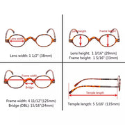 eyekeeper.com Vintage Small Oval Reading Glasses R077 Eyeglasses White Smoke Red / without magnification,Red / +0.50,Red / +0.75,Red / +1.00,Red / +1.25,Red / +1.50,Red / +1.75,Red / +2.00,Red / +2.50,Red / +2.75,Red / +3.00,Red / +3.50,Red / +4.00,Tortoise / without magnification,Tortoise / +0.50,Tortoise / +0.75,Tortoise / +1.00