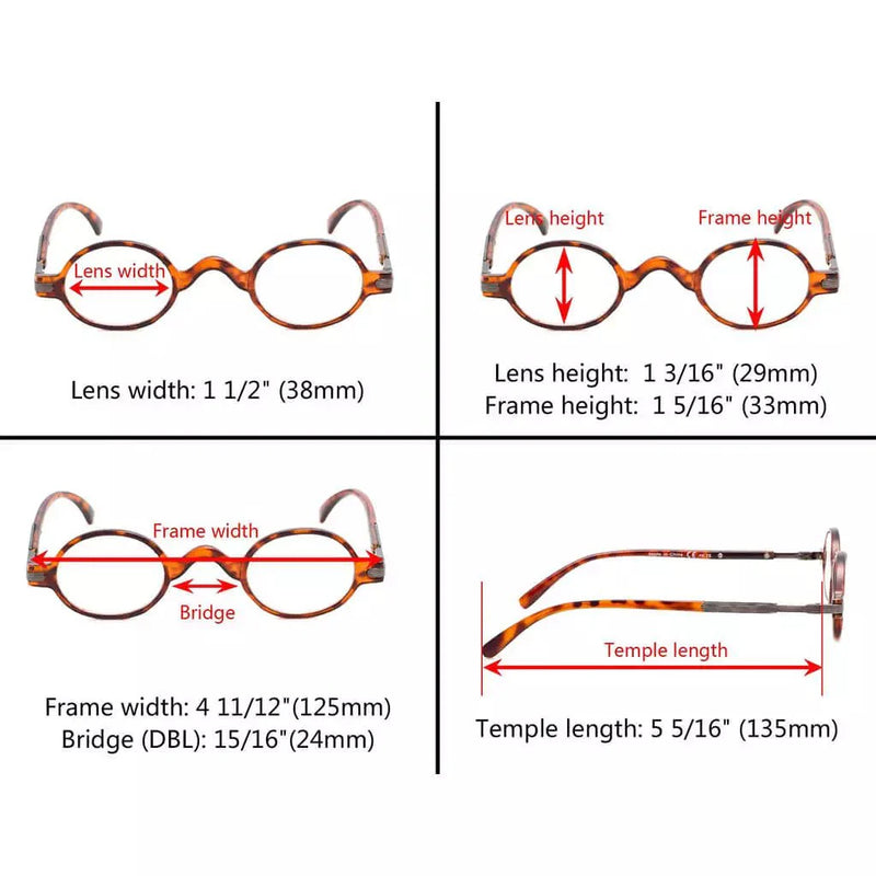 eyekeeper.com Vintage Small Oval Reading Glasses R077 Eyeglasses White Smoke Red / without magnification,Red / +0.50,Red / +0.75,Red / +1.00,Red / +1.25,Red / +1.50,Red / +1.75,Red / +2.00,Red / +2.50,Red / +2.75,Red / +3.00,Red / +3.50,Red / +4.00,Tortoise / without magnification,Tortoise / +0.50,Tortoise / +0.75,Tortoise / +1.00