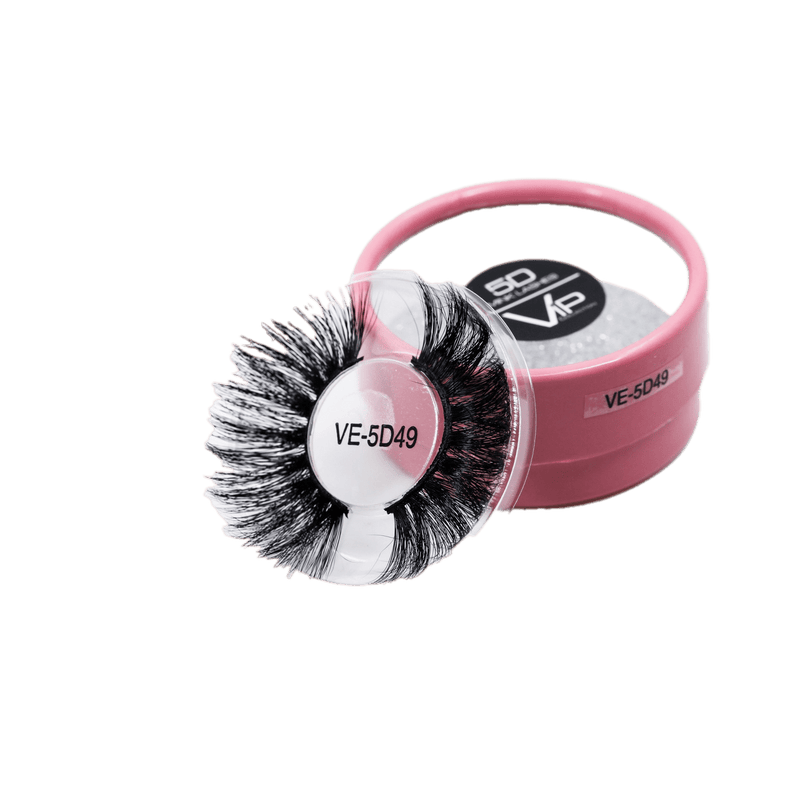 VIP Extensions VIP 5D Mink Eyelashes Line with Display, 24 Styles Salon Supplies Black