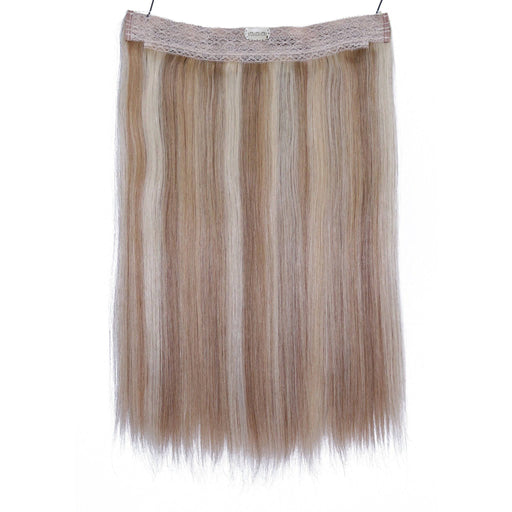 VIP Extensions VIP BandX Halo / Silky Straight 18" with Clip Hair Extension Rosy Brown 1 Jet Black,1B Off Black,2 Dark Brown,4 Medium Brown,6 Light Brown,8 Ash Brown,10,16,22,24,27,30 Light Auburn,35,613 Bleach Blonde,18/22 Ash Blonde Highlight  Blonde,22/33D,27/613 Honey Blonde Highlight Bleach Blonde,26,130,33,350,P4/27 Chocolate Brown to