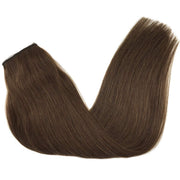 VIP Extensions VIP BandX Halo / Silky Straight 18" with Clip Hair Extension White Smoke 6 Light Brown