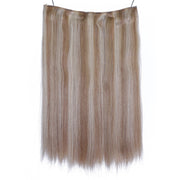 VIP Extensions VIP BandX Halo / Silky Straight 18" with Clip Hair Extension Rosy Brown 1 Jet Black,1B Off Black,2 Dark Brown,4 Medium Brown,6 Light Brown,8 Ash Brown,10,16,22,24,27,30 Light Auburn,35,613 Bleach Blonde,18/22 Ash Blonde Highlight  Blonde,22/33D,27/613 Honey Blonde Highlight Bleach Blonde,26,130,33,350,P4/27 Chocolate Brown to