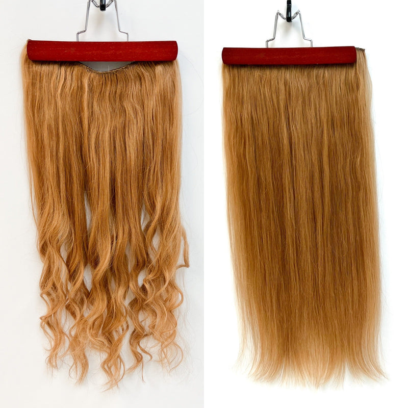 VIP Extensions VIP BandX Halo / Silky Straight 24" with Clip Hair Extension White Smoke #1 Jet Black,#1B Off Black,#2 Dark Brown,#4 Midnight Brown,#6 Chesnutt Brown,#8 Light Golden Brown,#613 Platinum Blonde,613/12  Ash Blonde Brown Mix Bleach Blonde,#613/27 Strawberry Blonde,14/22,P8/22,P4/27,99J,14,33,14/24,1001,GREY