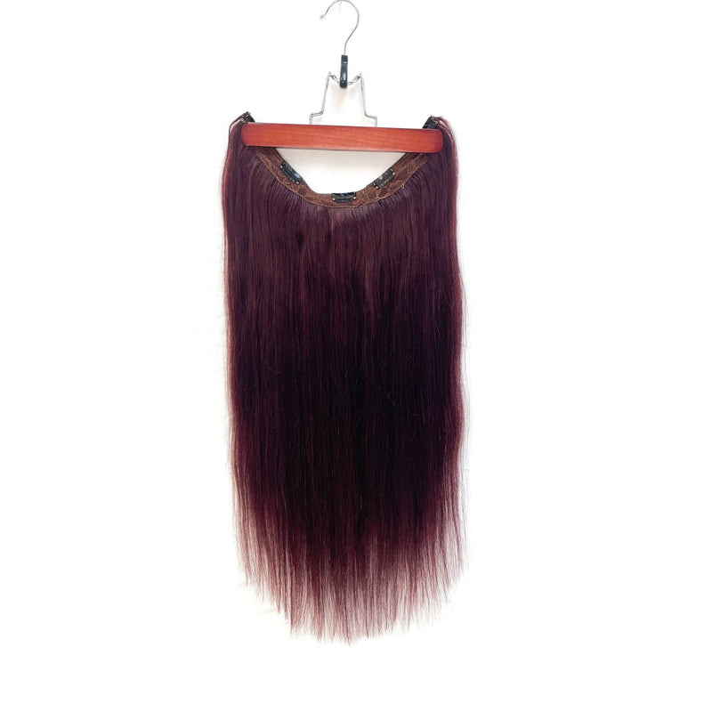 VIP Extensions VIP BandX Halo / Silky Straight 24" with Clip Hair Extension White Smoke 99J