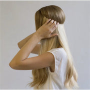 VIP Extensions VIP BandX Halo / Silky Straight 24" with Clip Hair Extension Gray #1 Jet Black,#1B Off Black,#2 Dark Brown,#4 Midnight Brown,#6 Chesnutt Brown,#8 Light Golden Brown,#613 Platinum Blonde,613/12  Ash Blonde Brown Mix Bleach Blonde,#613/27 Strawberry Blonde,14/22,P8/22,P4/27,99J,14,33,14/24,1001,GREY