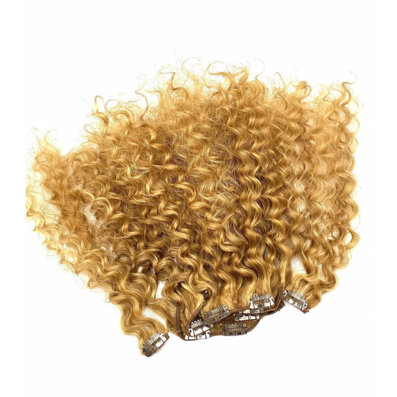 VIP Extensions VIP Clip Extensions / French Wave 18" ClipeX System Hair Extension White Smoke French Wave / 22/33D - Champagne Blonde / Dark Strawberry Blonde