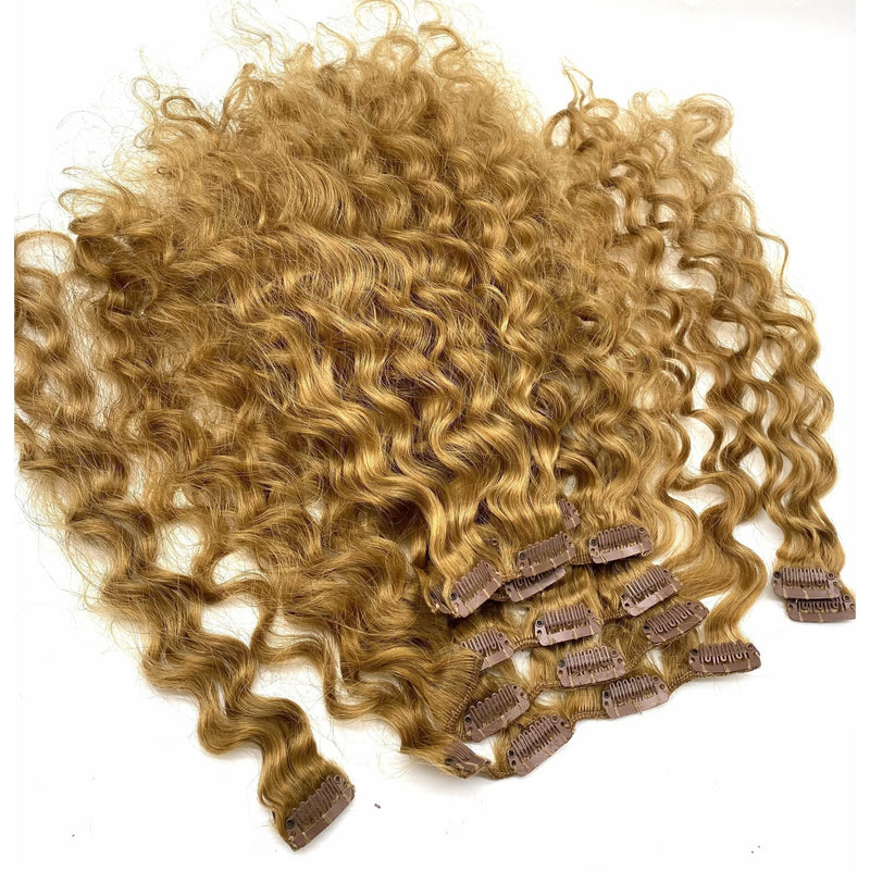 VIP Extensions VIP Clip Extensions / French Wave 18" ClipeX System Hair Extension White Smoke French Wave / 10 - Medium Golden Brown
