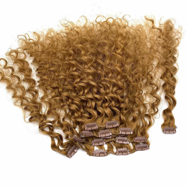 VIP Extensions VIP Clip Extensions / French Wave 18" ClipeX System Hair Extension White Smoke French Wave / 33D - Dark Strawberry Blonde
