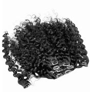 VIP Extensions VIP Clip Extensions / French Wave 18" ClipeX System Hair Extension White Smoke French Wave / 1B - Off Black