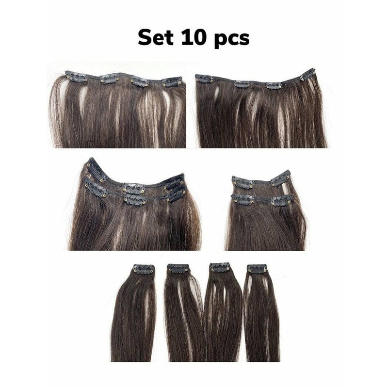 VIP Extensions VIP Clip Extensions / Silky Straight 18" - ClipeX System Hair Extension White Smoke Silky Straight / 18'' / 10 - Medium Golden Brown,Silky Straight / 18'' / P18/22,Silky Straight / 18" / 1,Silky Straight / 18" / 1B - Off Black,Silky Straight / 18" / 6,Silky Straight / 18" / 8,Silky Straight / 18" / 15 - Dark Blonde,Silky Straight / 18" /
