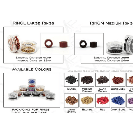 VIP Extensions VIP Collection Micro Ring for Hair Extensions Salon Supplies White Smoke Medium / Black,Medium / Blonde,Medium / Burgundy,Medium / Dark Brown,Medium / Blue,Medium / Light Brown,Medium / Medium Brown,Medium / Real Brown,Medium / Red,Medium / Violet,Large / Black,Large / Blonde,Large / Burgundy,Large / Dark Brown,Large / Blue,La