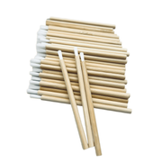 VIP Extensions VIP Eyelash Brushes with Bamboo Handle, 50 pcs/Bag Salon Supplies White Smoke