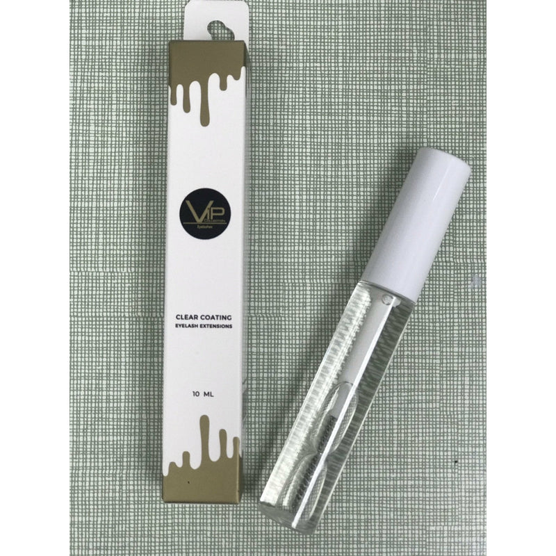 VIP Extensions VIP Eyelash Extensions Coating Mascara, Clear & Black, 10 mL Salon Supplies Dark Sea Green CLEAR