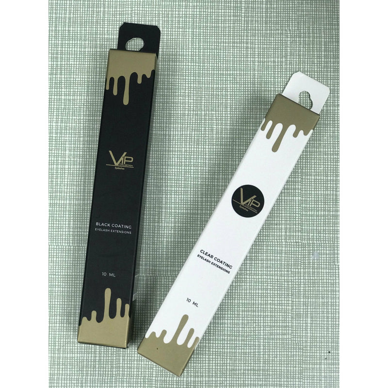 VIP Extensions VIP Eyelash Extensions Coating Mascara, Clear & Black, 10 mL Salon Supplies Dark Gray CLEAR,BLACK