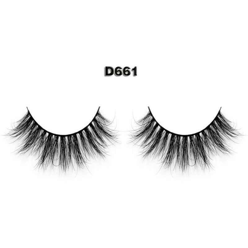VIP Extensions VIP Eyelashes - 3D Real Mink Fur Band Strip Lashes White Smoke VMF-D661