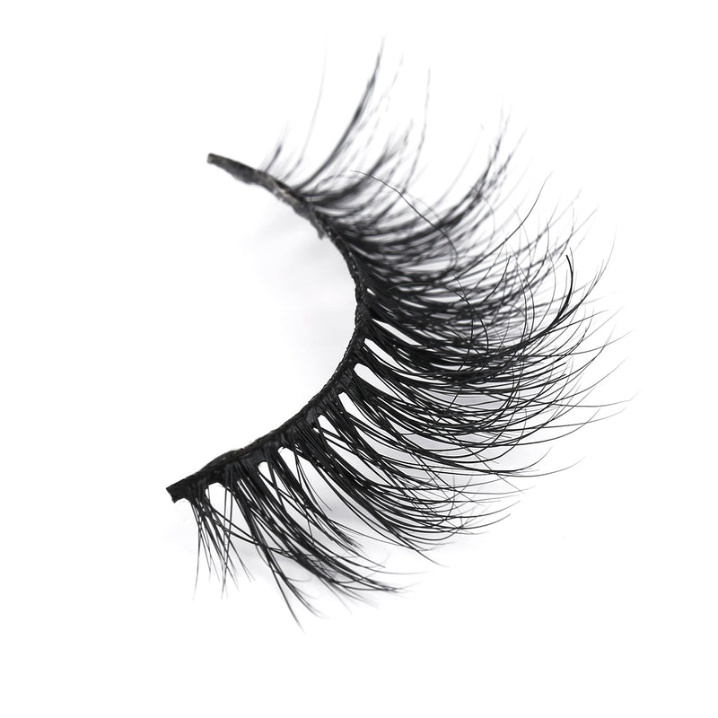 VIP Extensions VIP Eyelashes - 3D Real Mink Fur Band Strip Lashes White Smoke VFM-LHD020