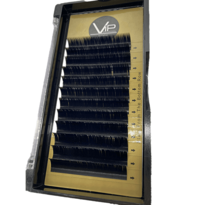 VIP Extensions VIP Eyelashes Faux Mink Lash Extension 12 Lines 0.07mm B Curl Eyelash Extensions Black 12mm