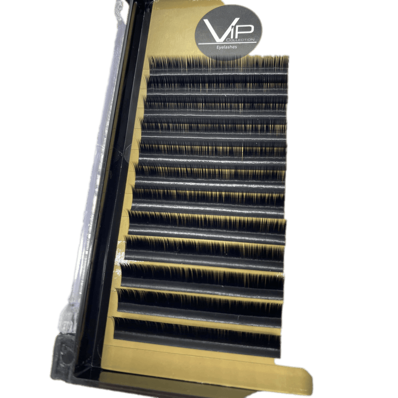 VIP Extensions VIP Eyelashes Faux Mink Lash Extension 12 Lines 0.07mm B Curl Eyelash Extensions Black 9mm
