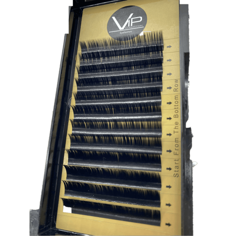VIP Extensions VIP Eyelashes Faux Mink Lash Extension 12 Lines 0.07mm B Curl Eyelash Extensions Black 8mm,9mm,10mm,11mm,12mm