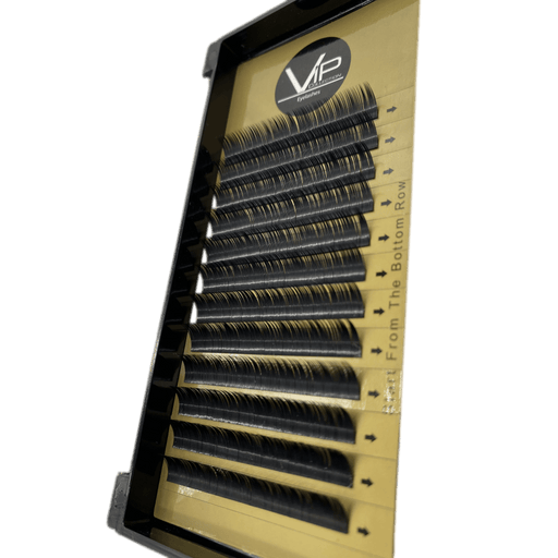 VIP Extensions VIP Eyelashes Faux Mink Lash Extension 12 Lines 0.15mm B Curl Eyelash Extensions Black 8mm