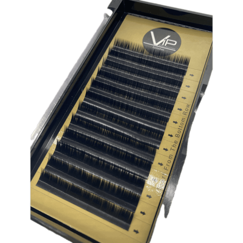 VIP Extensions VIP Eyelashes Faux Mink Lash Extension 12 Lines 0.07mm J Curl Eyelash Extensions Black 10mm