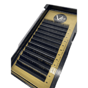 VIP Extensions VIP Eyelashes Faux Mink Lash Extension 12 Lines 0.07mm J Curl Eyelash Extensions Black 9mm