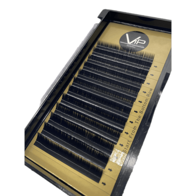 VIP Extensions VIP Eyelashes Faux Mink Lash Extension 12 Lines 0.07mm J Curl Eyelash Extensions Black 9mm