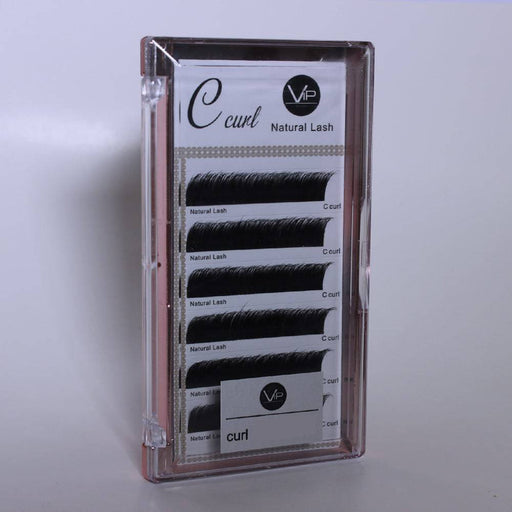 VIP Extensions VIP Eyelashes Natural Lash C Curl, 6 Lines Eyelash Extensions Gray C08,C09,C10,C11,C12,C13,C14,C15,C16