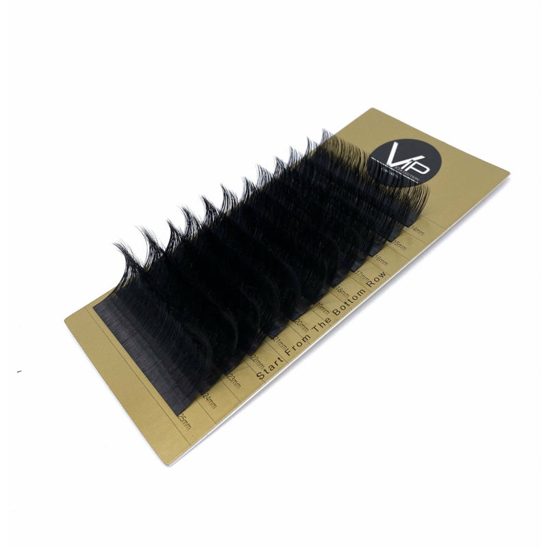 VIP Extensions VIP Faux Mink Lash Extension 12 Lines C Curl Mix 0.03mm Eyelash Extensions White Smoke 0.03-C-MIX (14-25)
