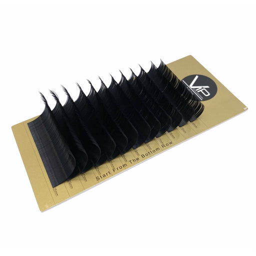 VIP Extensions VIP Faux Mink Lash Extension 12 Lines D Curl Mix 0.18 mm Eyelash Extensions White Smoke 0.18-D-MIX (14-25)