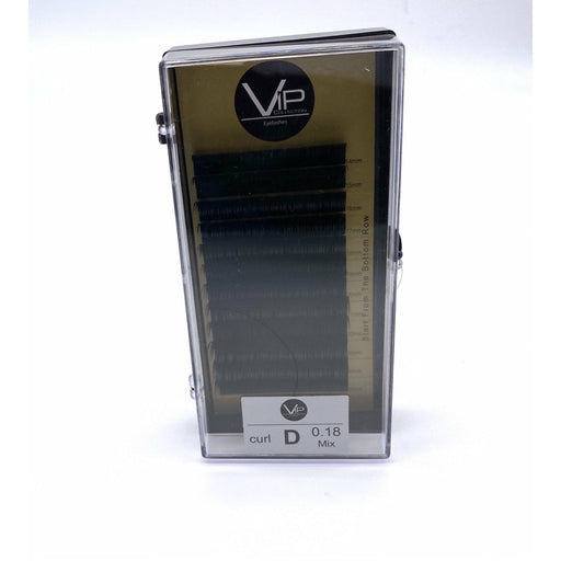 VIP Extensions VIP Faux Mink Lash Extension 12 Lines D Curl Mix 0.18 mm Eyelash Extensions White Smoke 0.18-D-MIX (8-19),0.18-D-MIX (14-25)