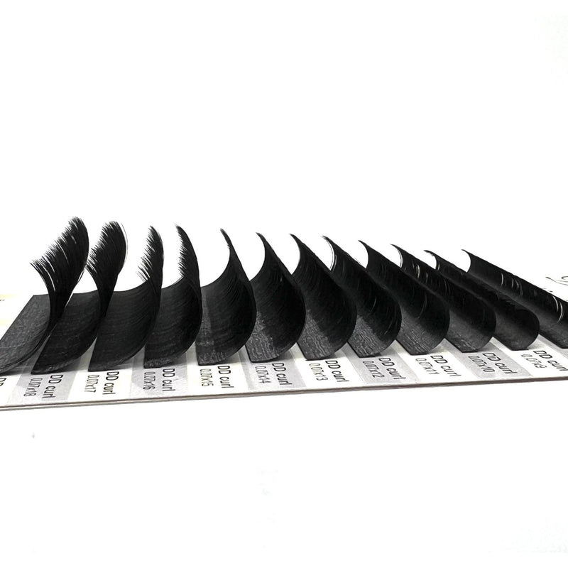 VIP Extensions VIP Faux Mink Lash Extension 12 Lines DD Curl Mix 0.07 mm Eyelash Extensions White Smoke