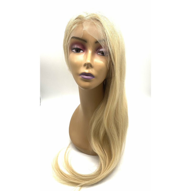 VIP Extensions VIP Full Lace Wig Straight 150% Density - Human Hair Wig White Smoke Peruvian / 24 / 613