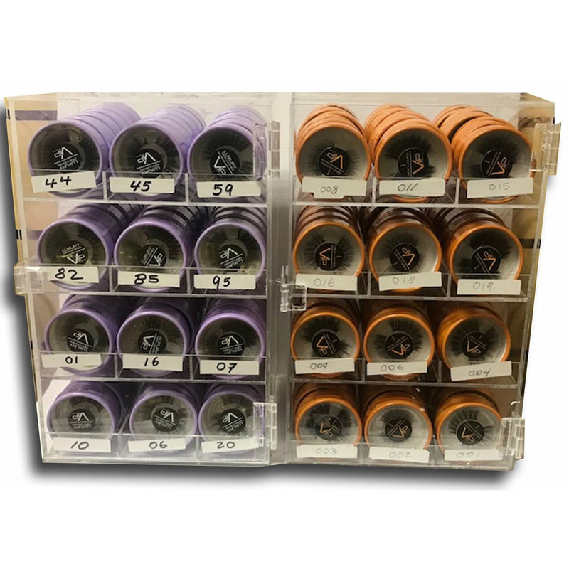 VIP Extensions VIP HD & iMink Eyelashes Line with Display, 12 Styles per Display, Set of 2 Displays Salon Supplies White Smoke