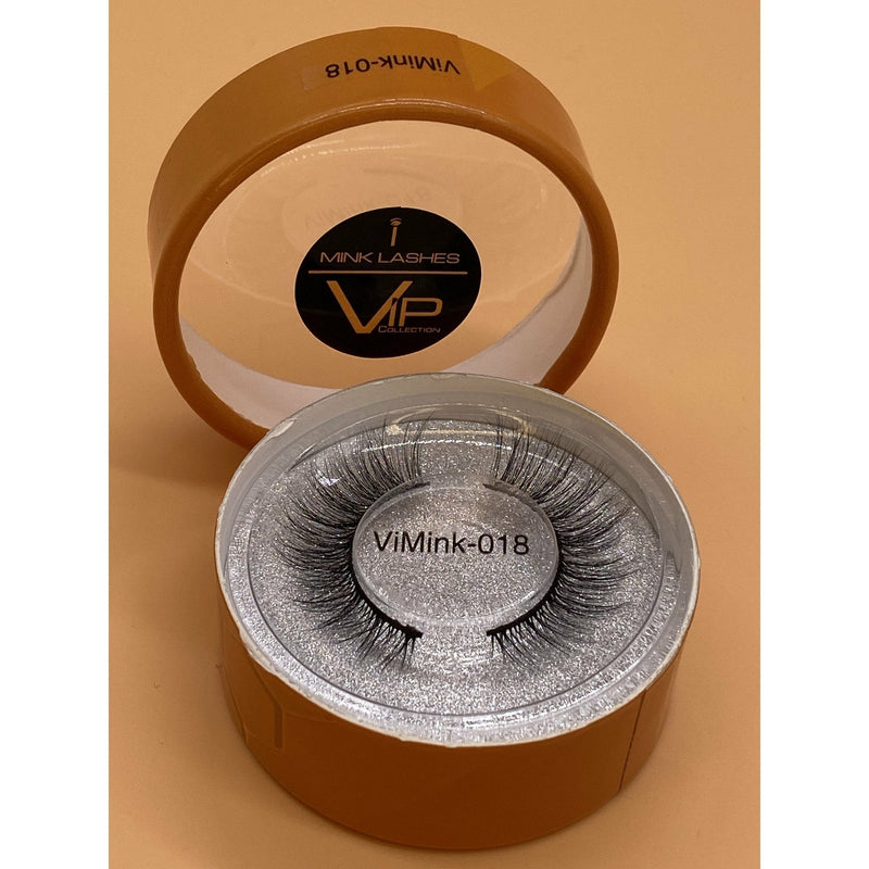 VIP Extensions VIP iMink Strip Lashes, 98% Mink Feel, Animal-Free Strip Lashes Dark Salmon 19
