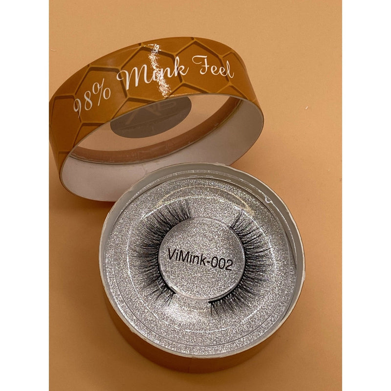 VIP Extensions VIP iMink Strip Lashes, 98% Mink Feel, Animal-Free Strip Lashes Dark Salmon 16