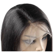 VIP Extensions VIP Lace Front Wig, 100% Human Hair, Natural Black, 180 Density, Straight Wig White Smoke 12" / Straight,16" / Straight,10" / Straight,8" / Straight,20" / Straight,24" / Straight